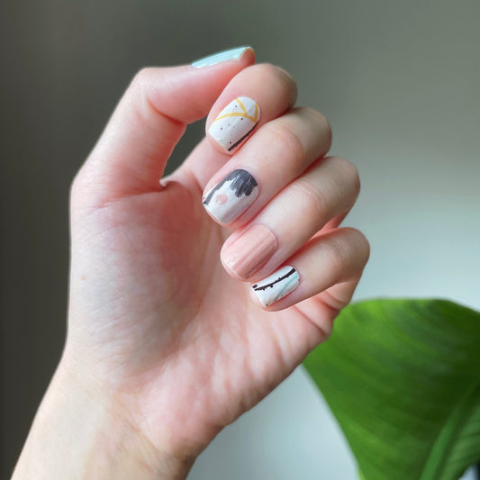 Abstract Pastel Strokes