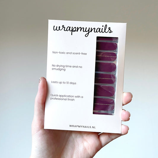 Plum Purple with Gold