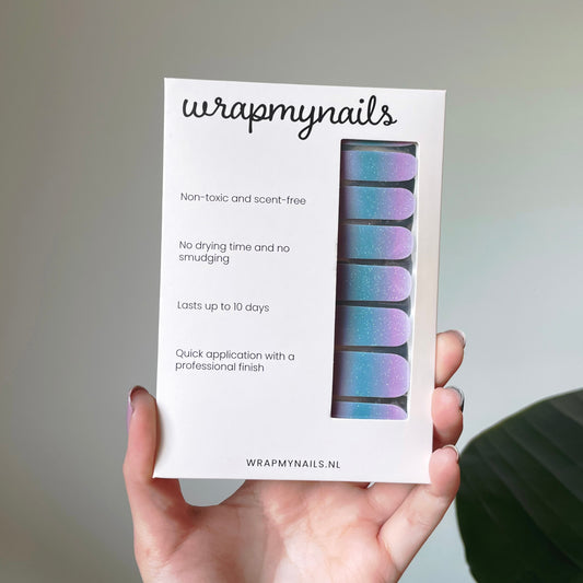 Shimmery Purple-Blue Ombré