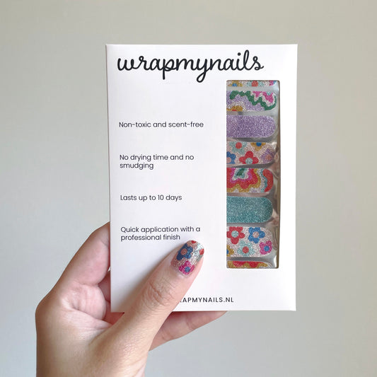 Shimmery Abstract Flowers