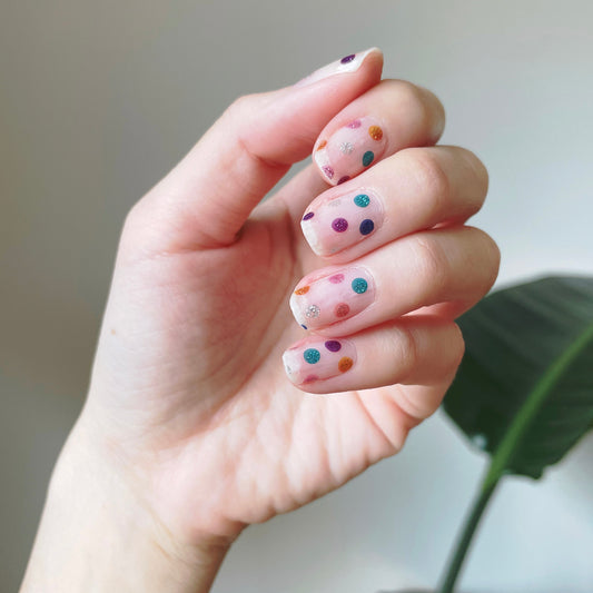 Shimmery Polka Dots