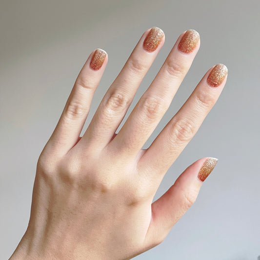 Gold-Silver Ombré Shimmer