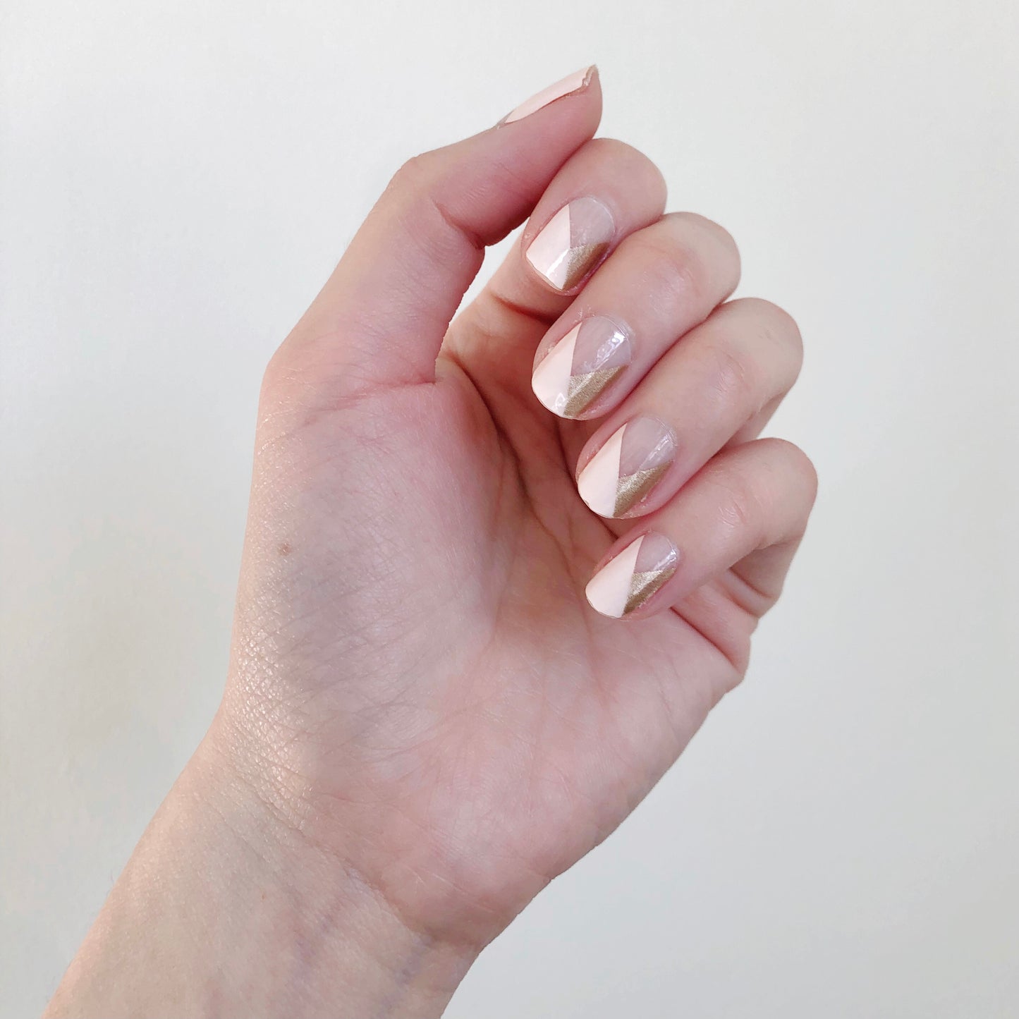 Gold-Nude Colour Block